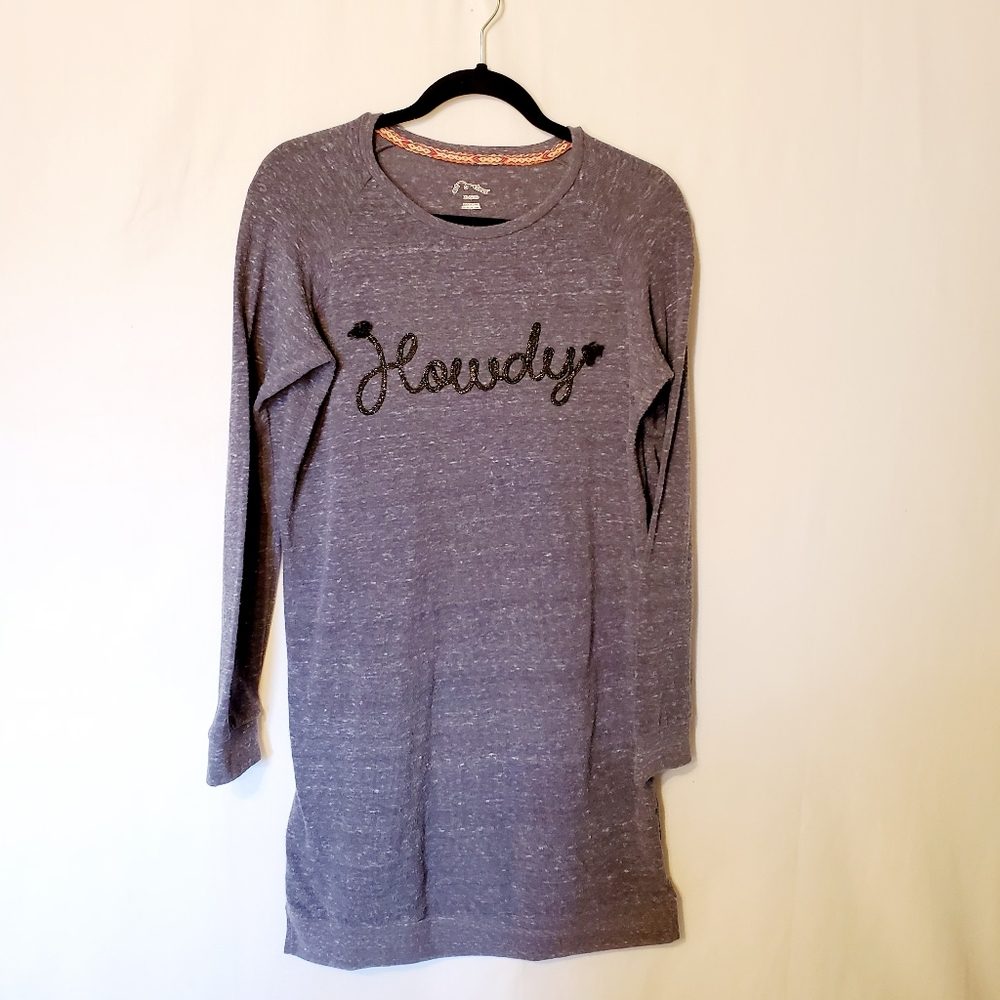 Art class howdy long sleeve top